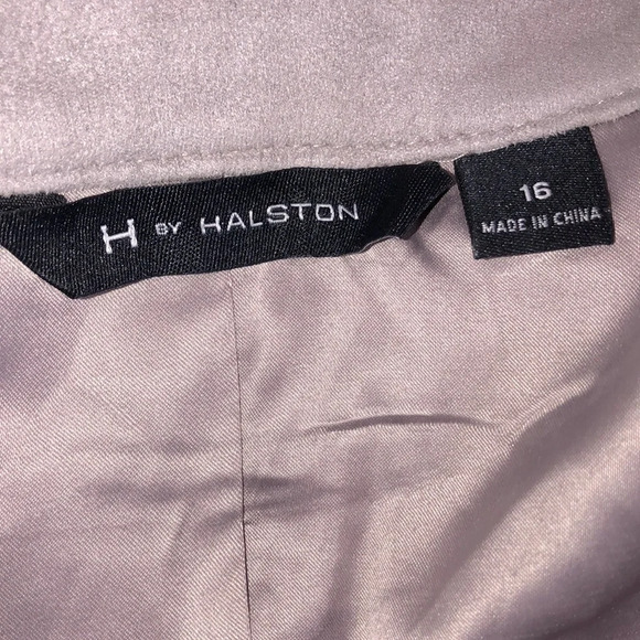 H by Halston size 16 grey trendy trench coat - Picture 6 of 10